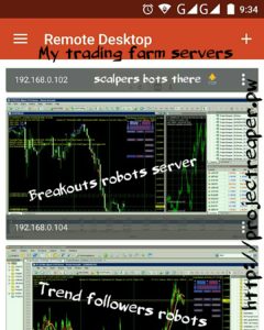 Trading robots assistants