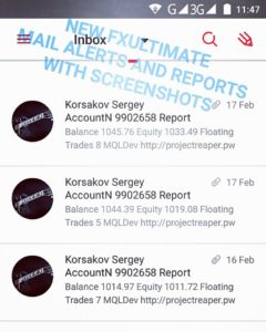 forex robot mail alerts with screenshots 1